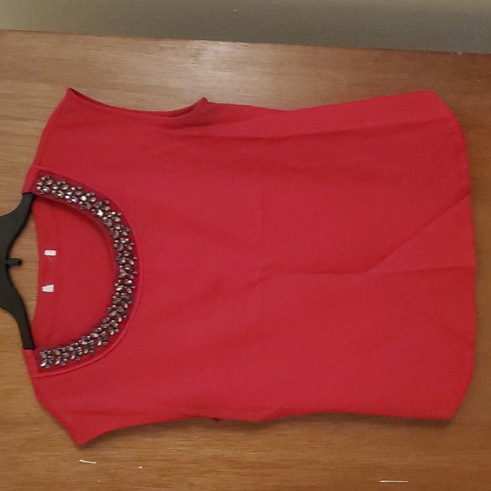 Red dressy tank top